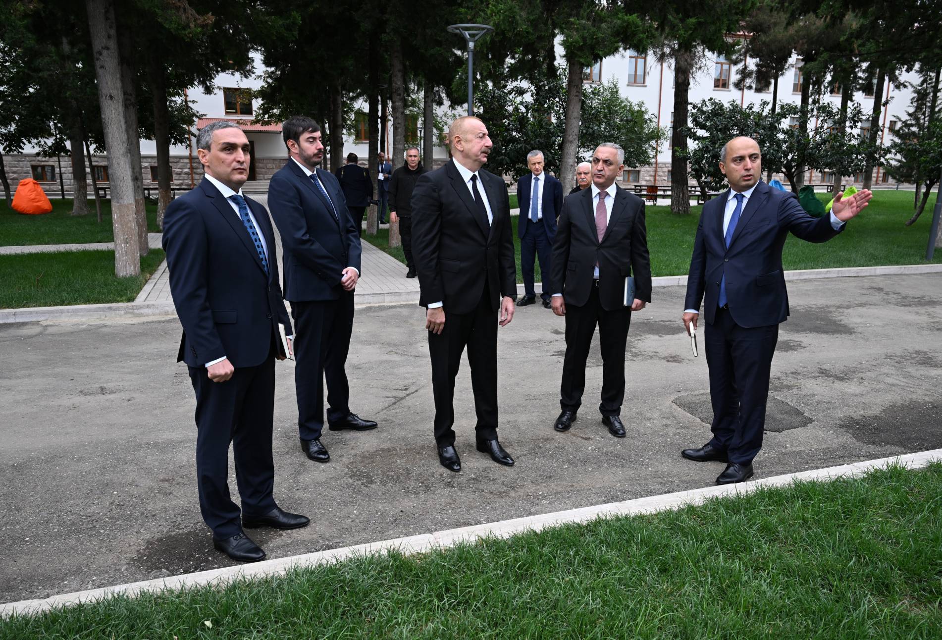 President Ilham Aliyev in the opening ceremony of Karabakh University / President.az