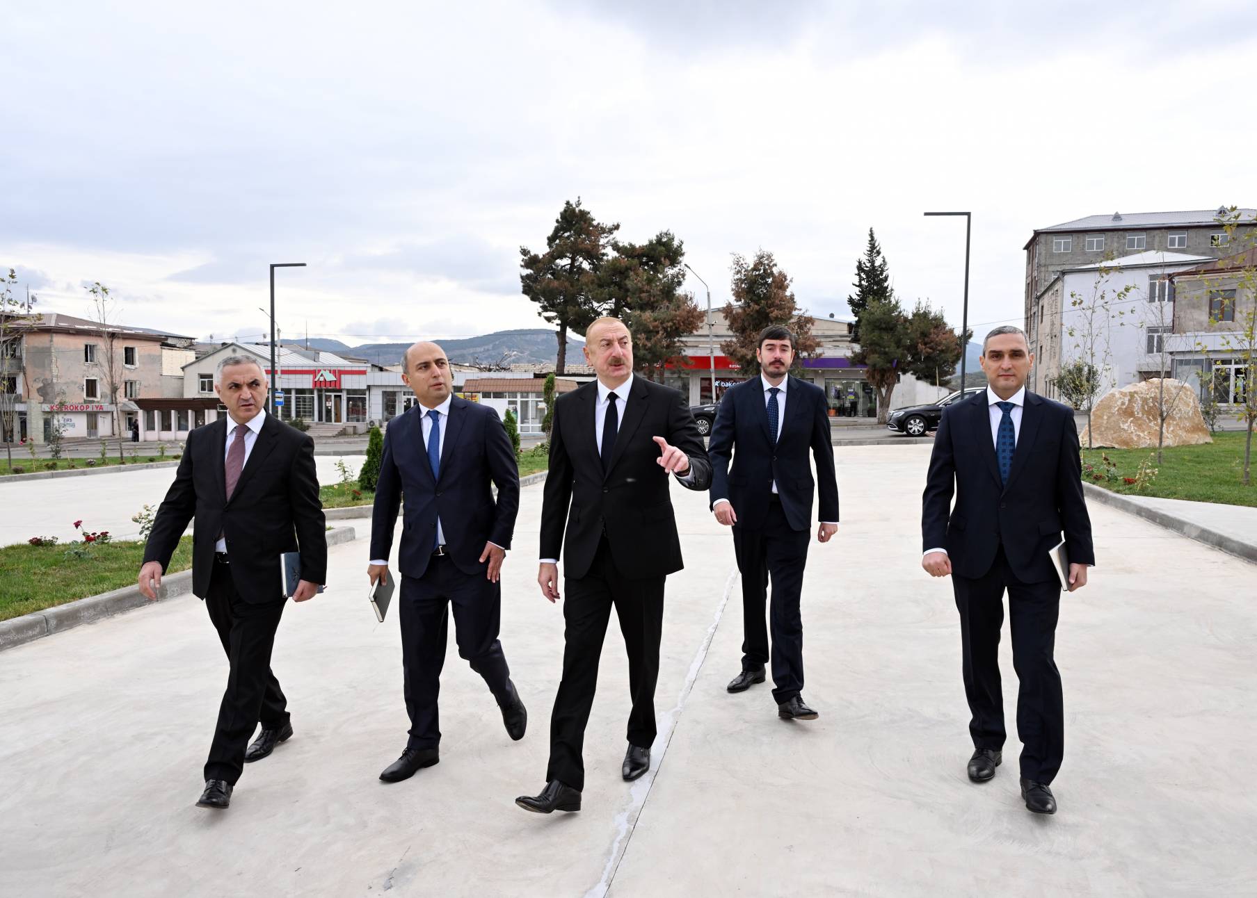 President Ilham Aliyev in the opening ceremony of Karabakh University / President.az