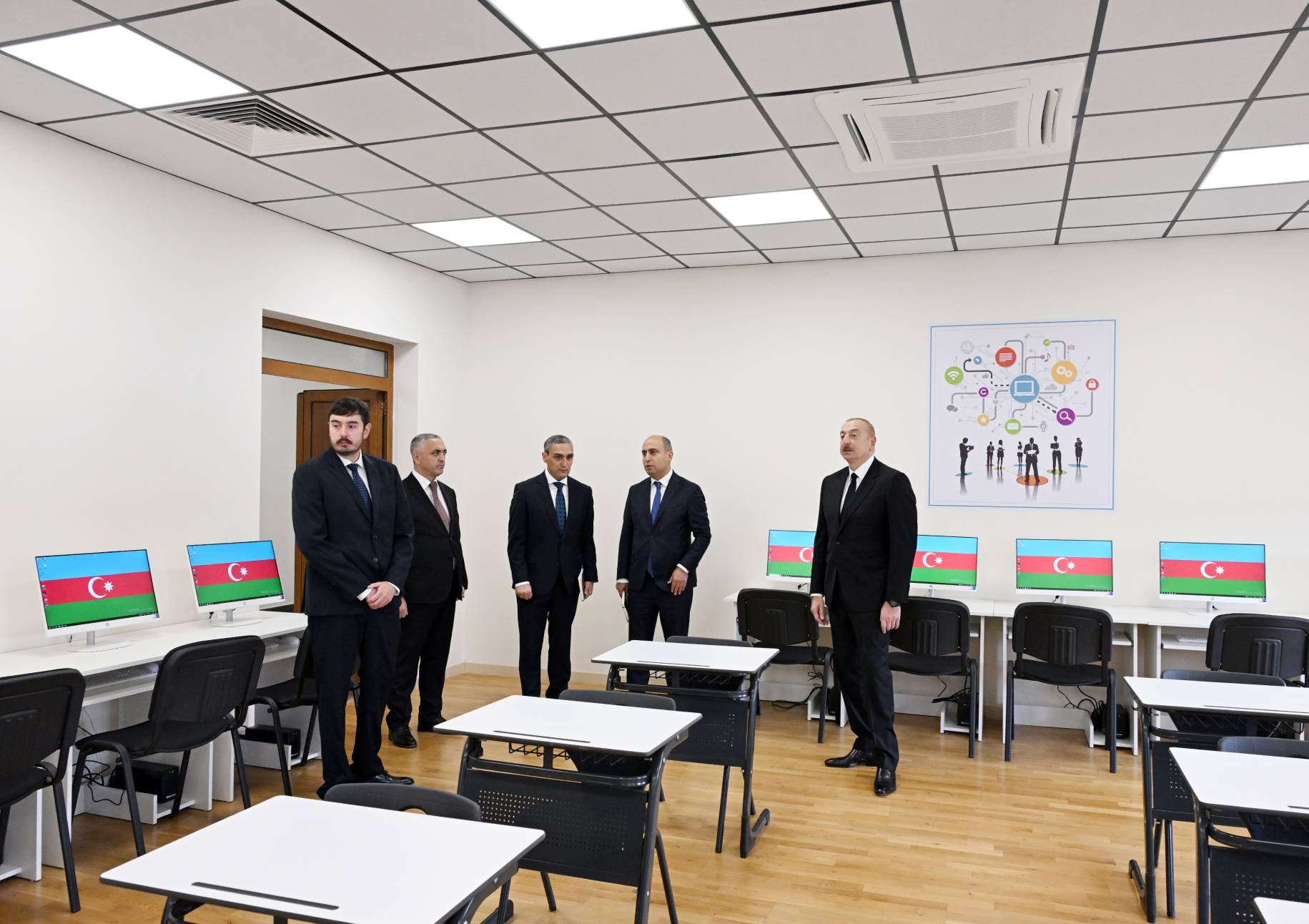President Ilham Aliyev in the opening ceremony of Karabakh University / President.az