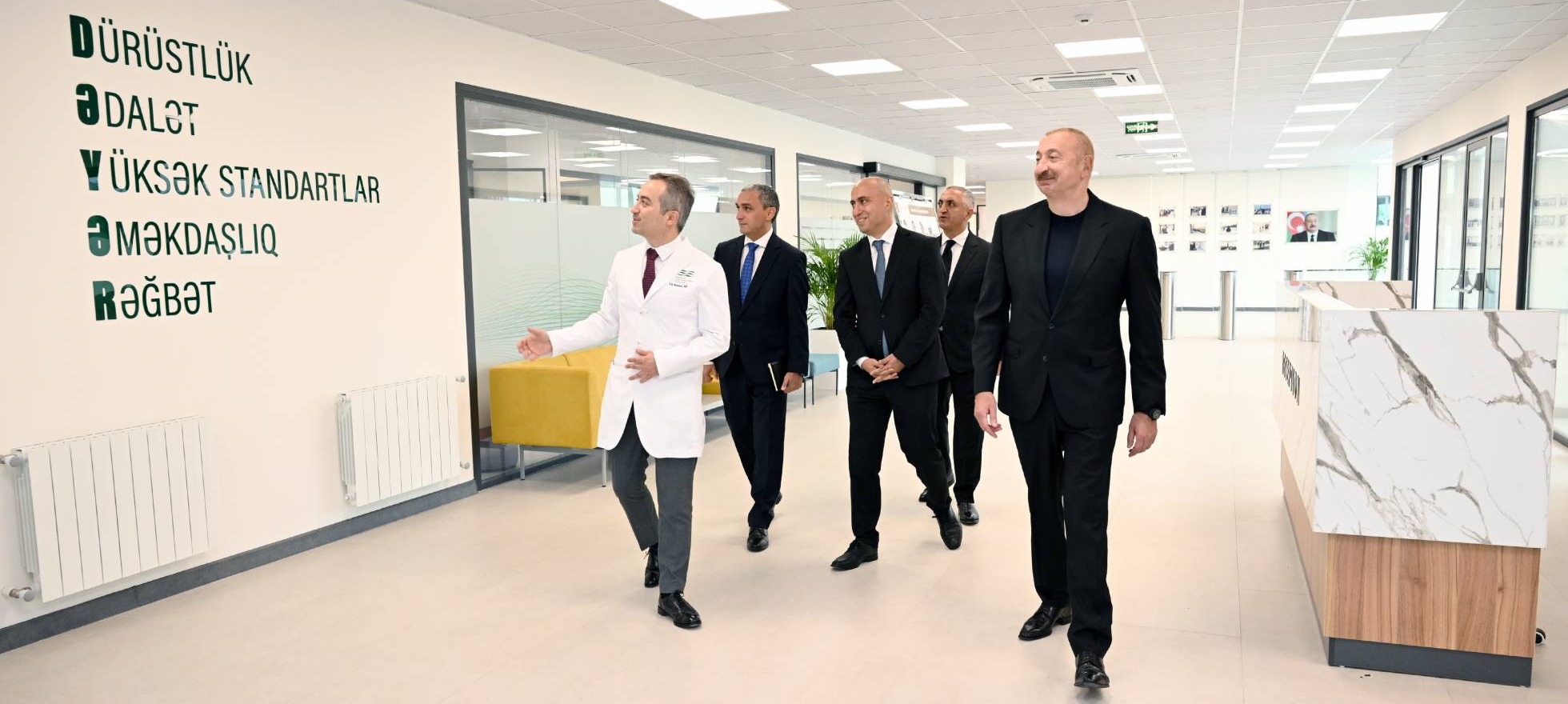 President Ilham Aliyev at the opening of the Faculty of Medicine