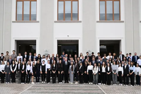 President Ilham Aliyev in the opening ceremony of Karabakh University / President.az