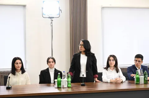 President Ilham Aliyev in the opening ceremony of Karabakh University / President.az